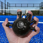 Padel Shark Grip Ball noir pour renforcer la préhension et la puissance de frappe. Force élastique 20-45kg.