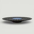Padel Shark black balance board with non-slip surface, 14-inch diameter, 16-degree angle, holds up to 300lbs.