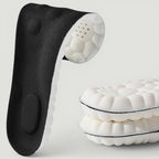Padel Shark black breathable insoles with reinforced cushioning for shock absorption and joint comfort.