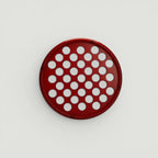 Padel Shark red hand grip exerciser with circular pattern of holes, designed for grip strength training.