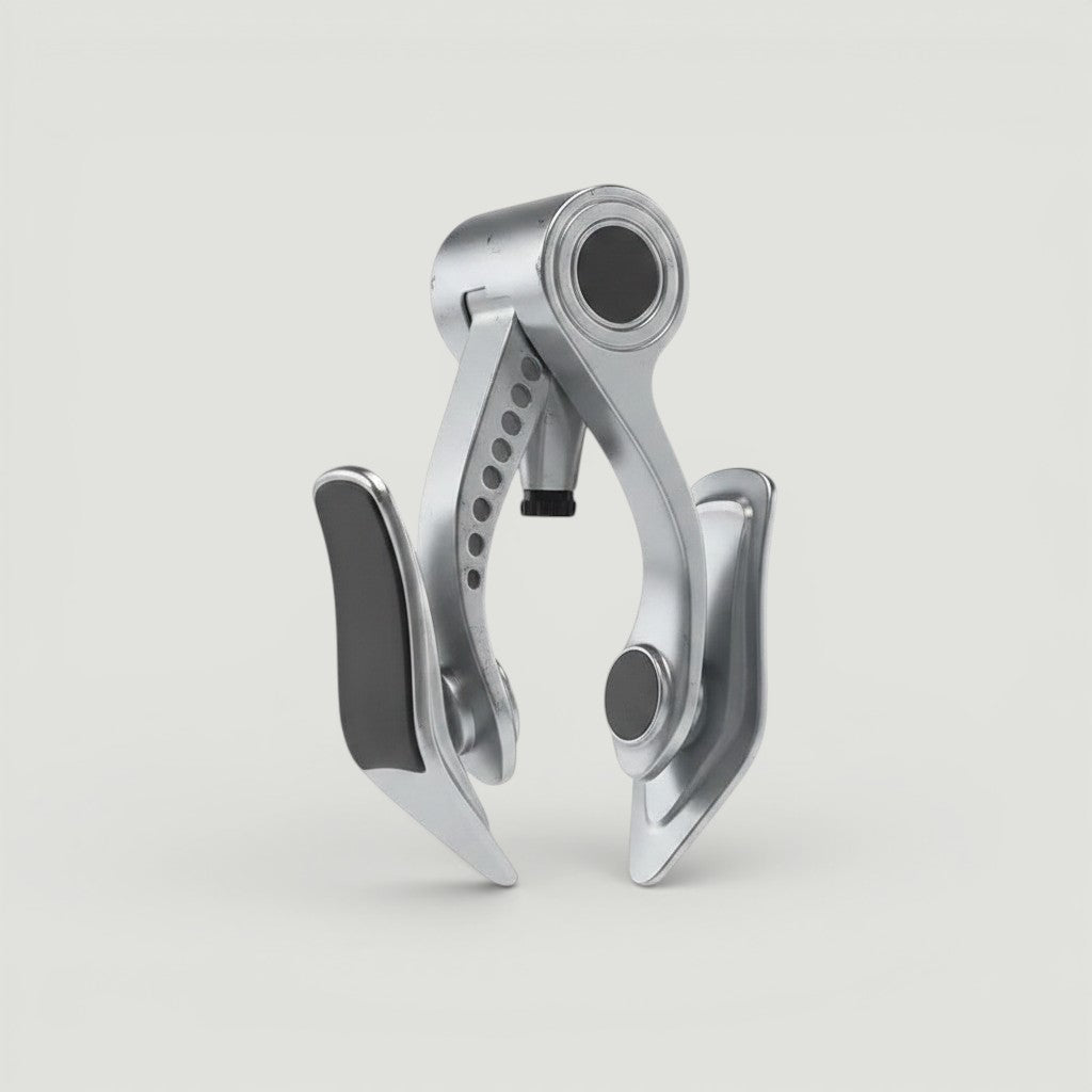 Padel Shark thigh toner machine for inner thigh and gluteus muscle exercise. Silver and grey.